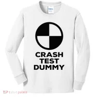 Crash Test Dummy Crash Test Dummy Costume Kids Long Sleeve Shirt thumb 0