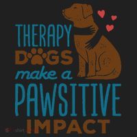 Cute Therapy Dogs Make A Pawsitive Impact Therapy Dog Team Women's Sweatshirt thumb 2