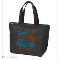 Cute Therapy Dogs Make A Pawsitive Impact Therapy Dog Team Tote Bag thumb 3