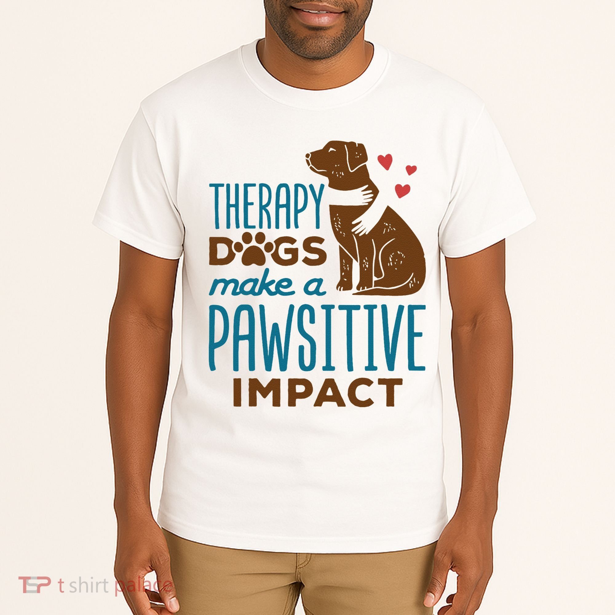 Cute Therapy Dogs Make A Pawsitive Impact Therapy Dog Team Tall T-Shirt
