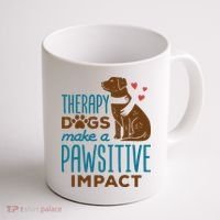 Cute Therapy Dogs Make A Pawsitive Impact Therapy Dog Team Coffee Mug thumb 1