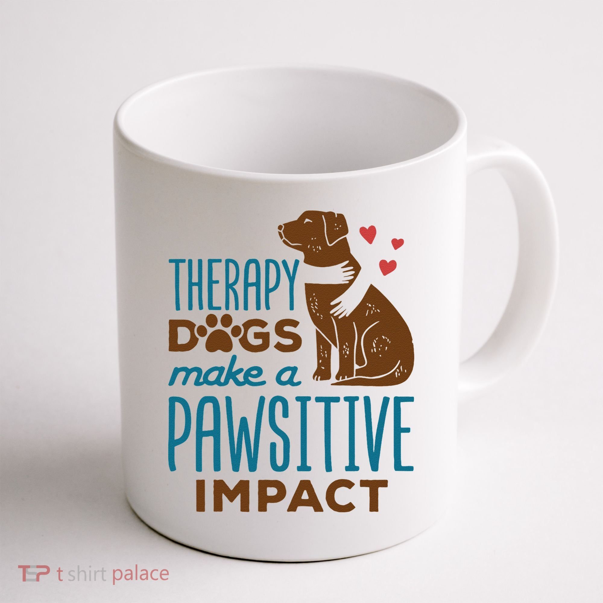 Cute Therapy Dogs Make A Pawsitive Impact Therapy Dog Team Coffee Mug