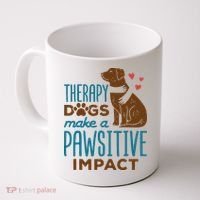Cute Therapy Dogs Make A Pawsitive Impact Therapy Dog Team Coffee Mug thumb 0