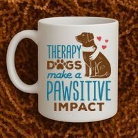 Cute Therapy Dogs Make A Pawsitive Impact Therapy Dog Team Coffee Mug thumb 2
