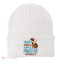 Cute Therapy Dogs Make A Pawsitive Impact Therapy Dog Team Beanie thumb 0