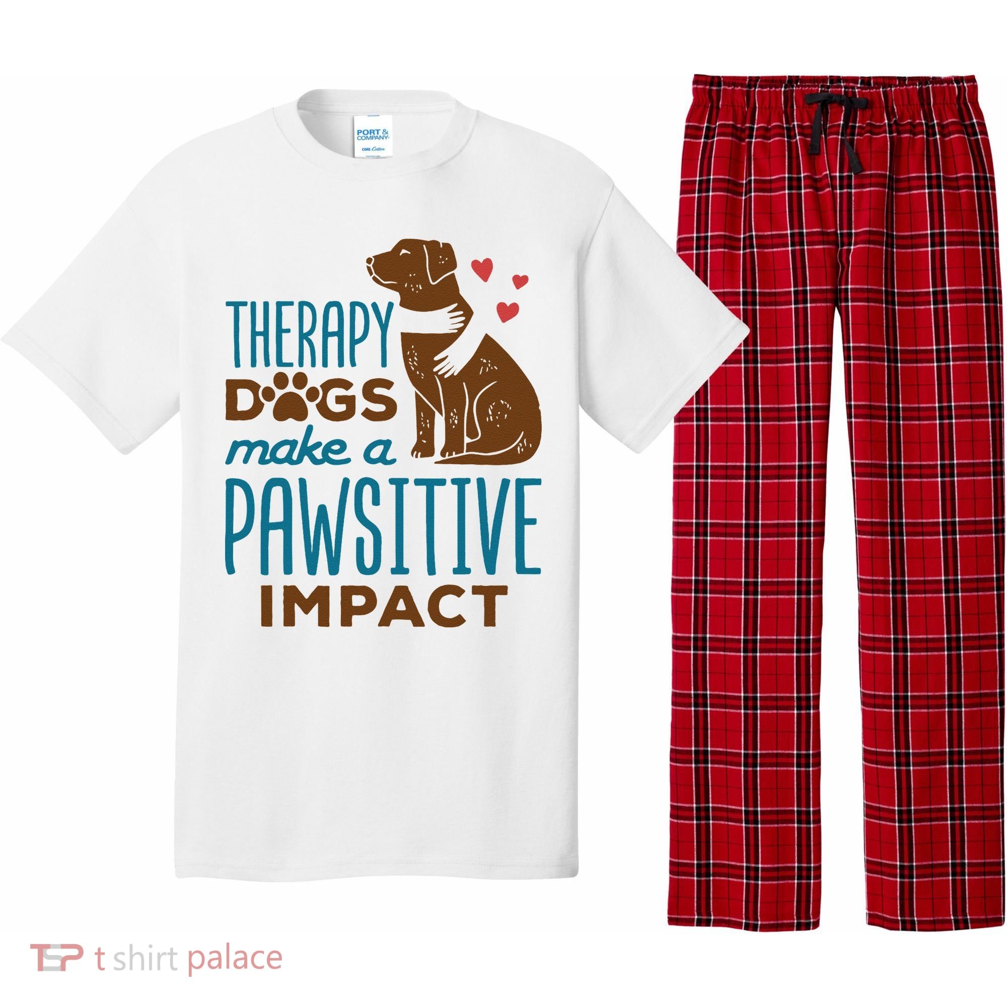 Cute Therapy Dogs Make A Pawsitive Impact Therapy Dog Team Pajama Set