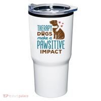 Cute Therapy Dogs Make A Pawsitive Impact Therapy Dog Team Tumbler thumb 0
