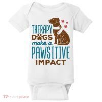Cute Therapy Dogs Make A Pawsitive Impact Therapy Dog Team Baby Bodysuit thumb 0