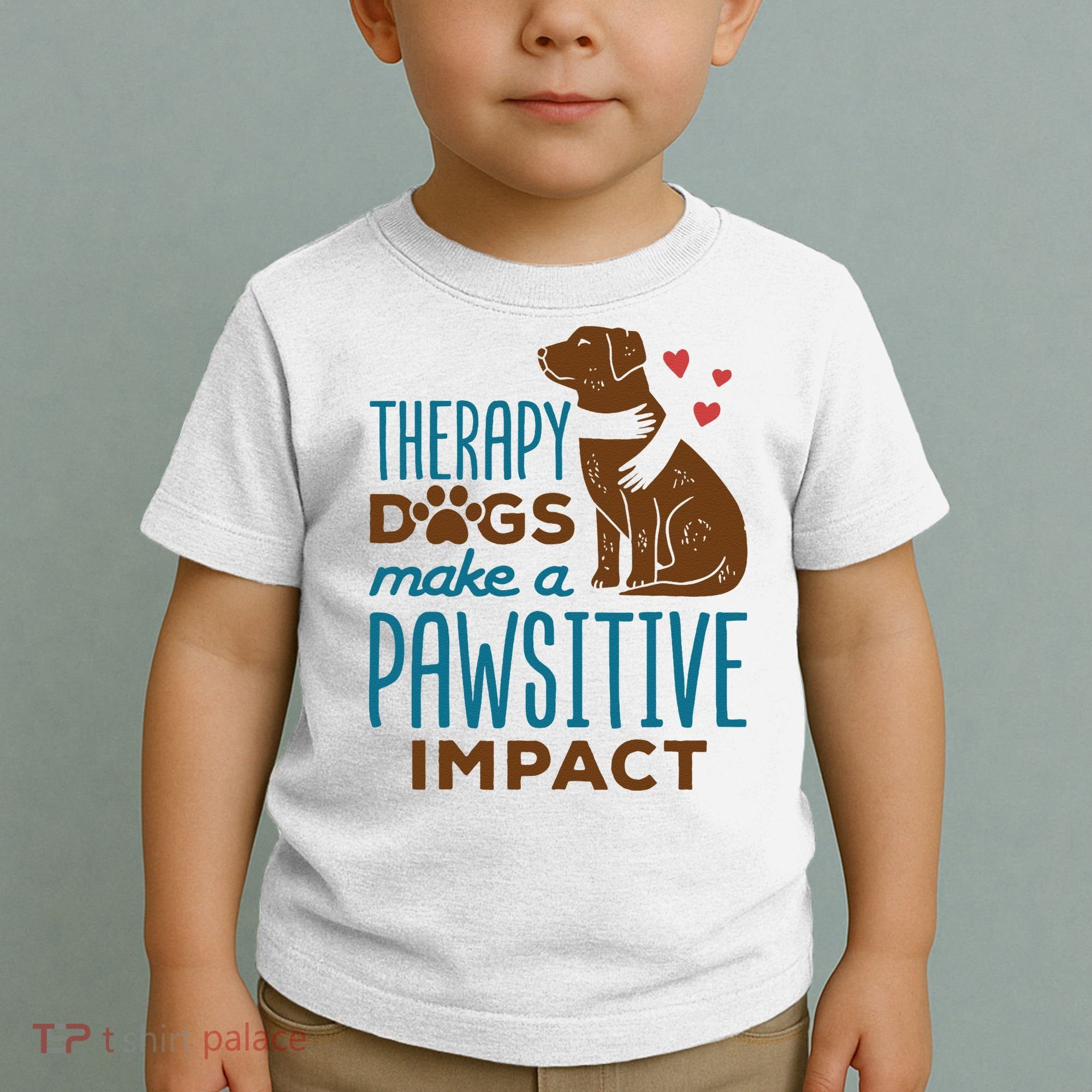 Cute Therapy Dogs Make A Pawsitive Impact Therapy Dog Team Toddler T-Shirt