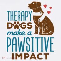Cute Therapy Dogs Make A Pawsitive Impact Therapy Dog Team Kids Sweatshirt thumb 2