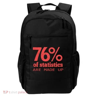 Cool Teksture Design 76% Statistics Patern Backpack