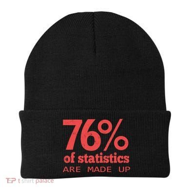 Cool Teksture Design 76% Statistics Patern Beanie