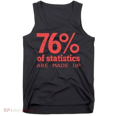 Cool Teksture Design 76% Statistics Patern Tank Top