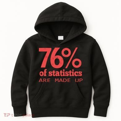 Cool Teksture Design 76% Statistics Patern Kids Hoodie