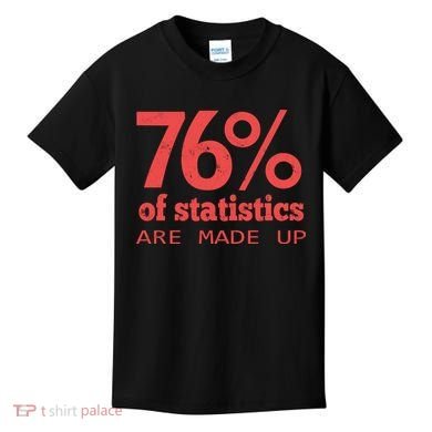 Cool Teksture Design 76% Statistics Patern Kids T-Shirt