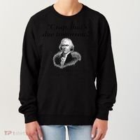 Crap That's Due Tomorrow Thomas Jefferson Funny 4th Of July Women's Sweatshirt thumb 0