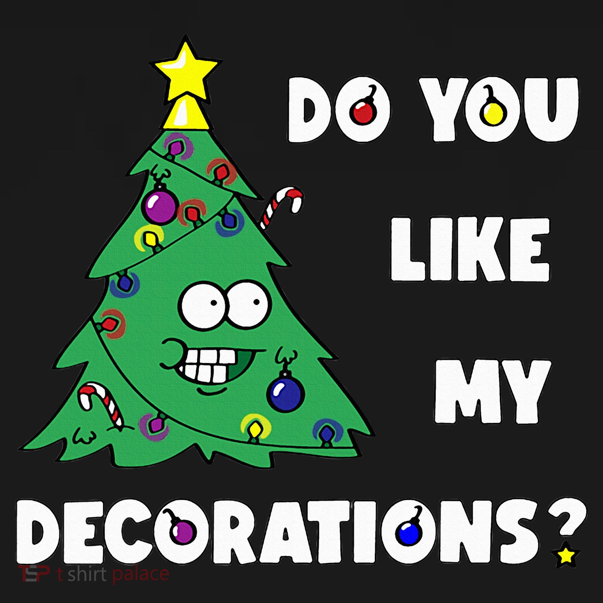 Christmas Tree Do You Like My Decorations Xmas Lights Doggie Tank