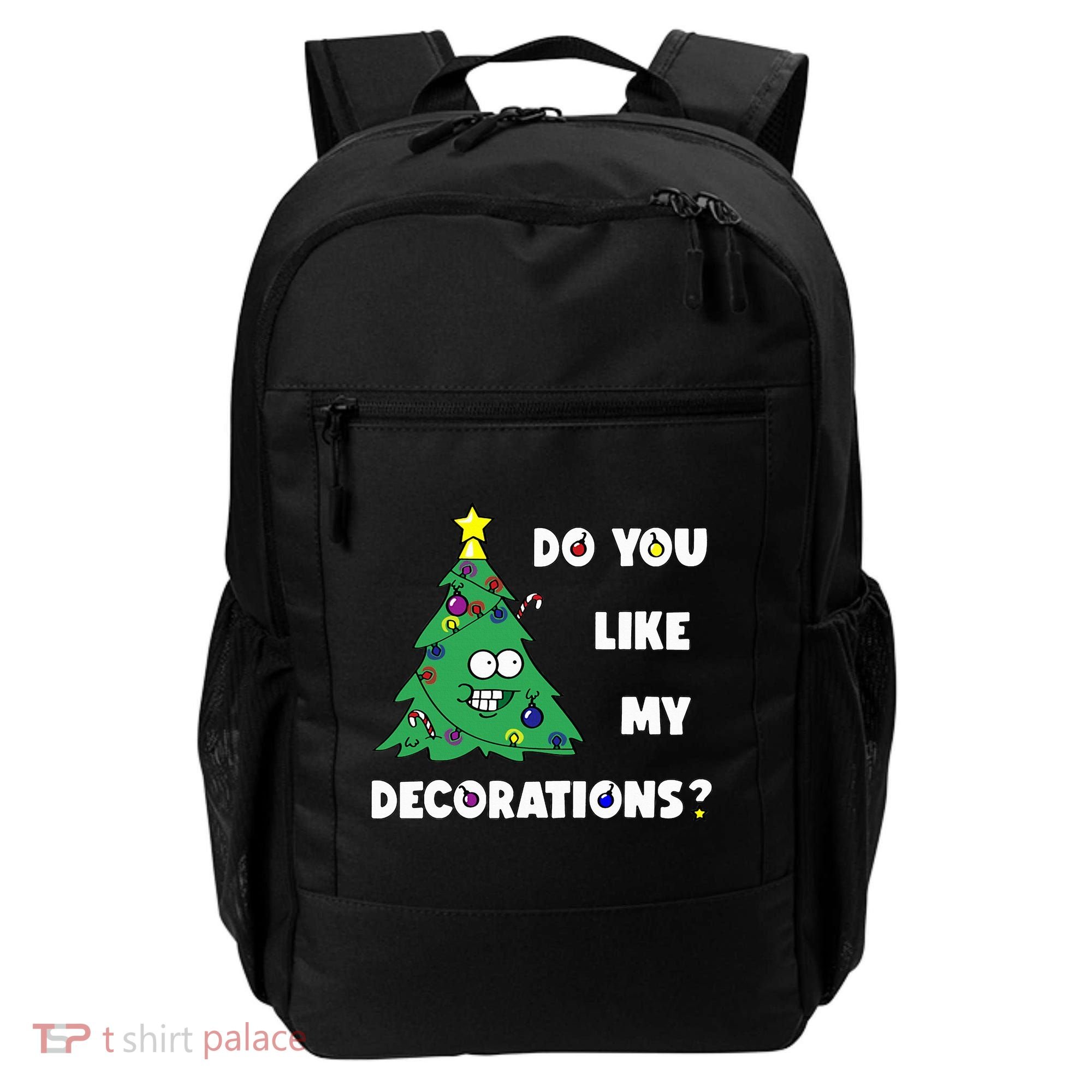 Christmas Tree Do You Like My Decorations Xmas Lights Backpack