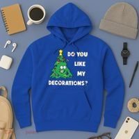 Christmas Tree Do You Like My Decorations Xmas Lights Hoodie thumb 3