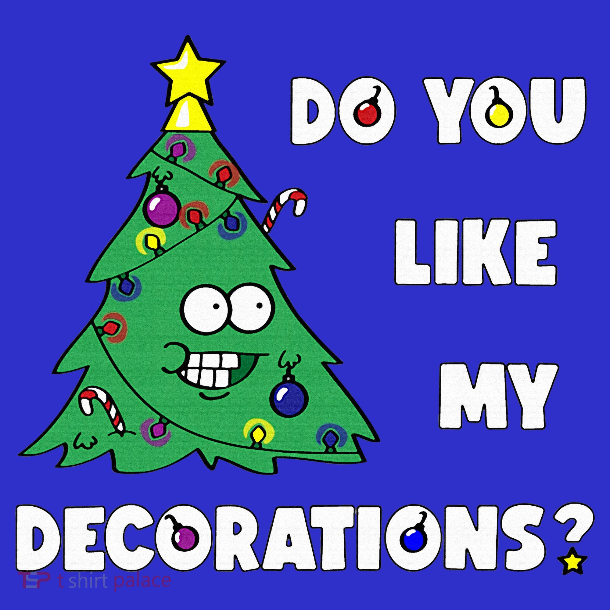 Christmas Tree Do You Like My Decorations Xmas Lights Women's Tank Top