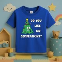 Christmas Tree Do You Like My Decorations Xmas Lights Toddler T-Shirt thumb 3
