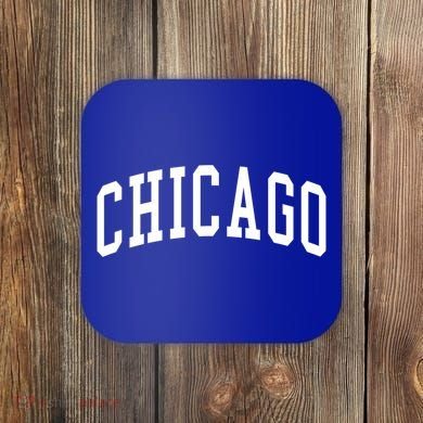 Chicago Throwback Design Classic Funny Gift Coaster