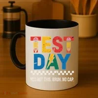 Crush Test Day You Got This Bruh No Cap Coffee Mug thumb 4