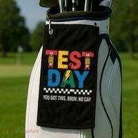 Crush Test Day You Got This Bruh No Cap Golf Towel thumb 2