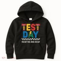 Crush Test Day You Got This Bruh No Cap Kids Hoodie thumb 0