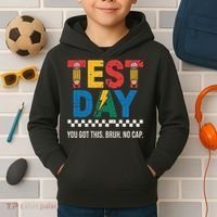Crush Test Day You Got This Bruh No Cap Kids Hoodie thumb 2
