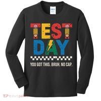 Crush Test Day You Got This Bruh No Cap Kids Long Sleeve Shirt thumb 0
