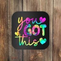 Cute Tie Dye You Got This Coaster thumb 0