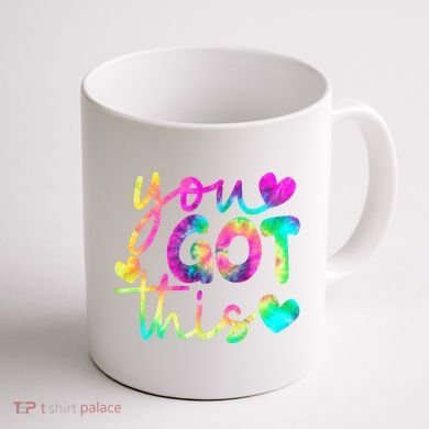 Cute Tie Dye You Got This Coffee Mug back