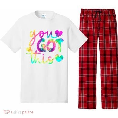 Cute Tie Dye You Got This Pajama Set