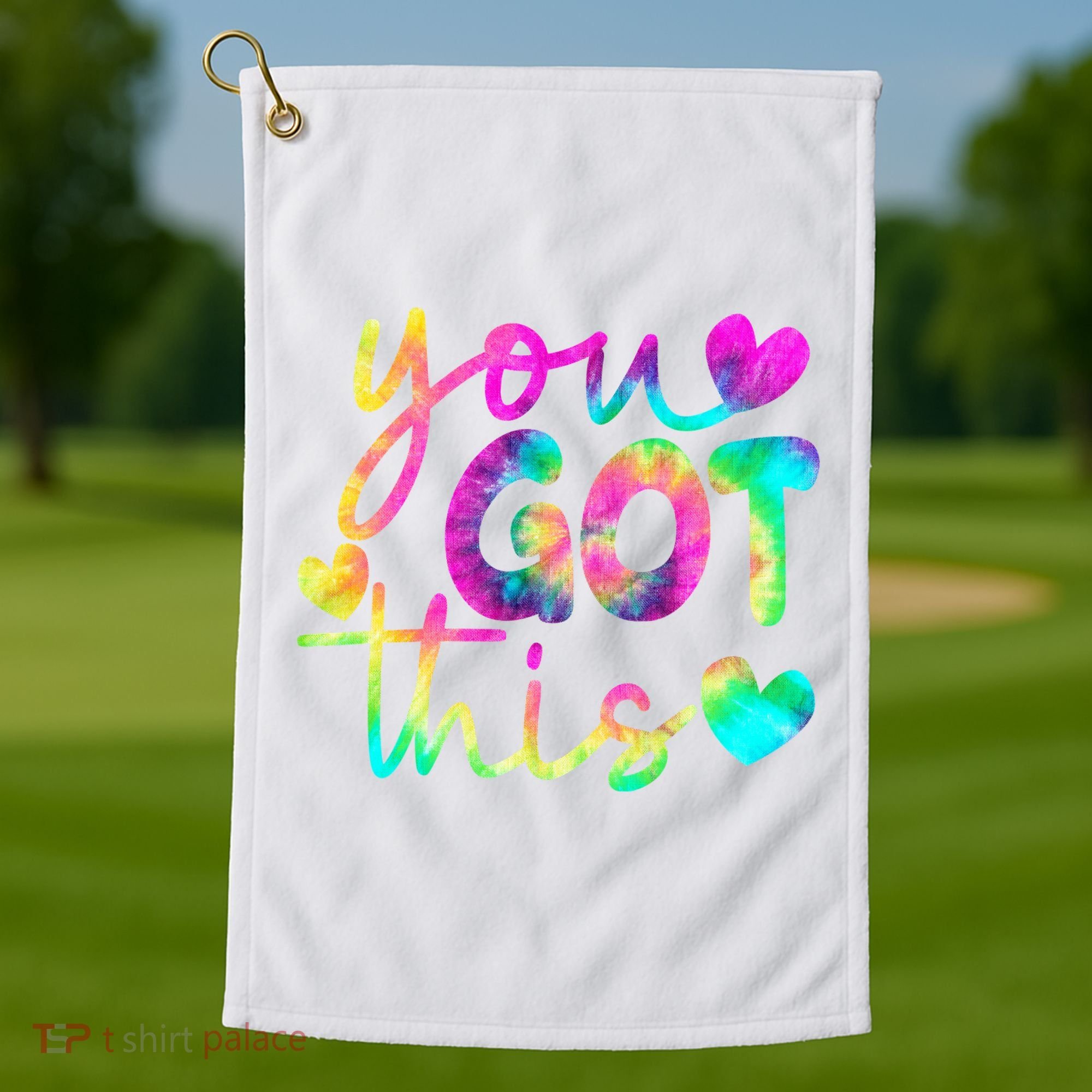 Cute Tie Dye You Got This Golf Towel