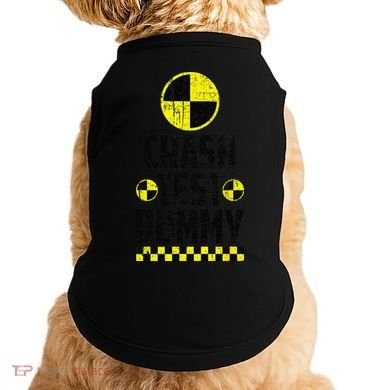 Crash Test Dummy Last Minute Costume Funny Halloween Doggie Tank