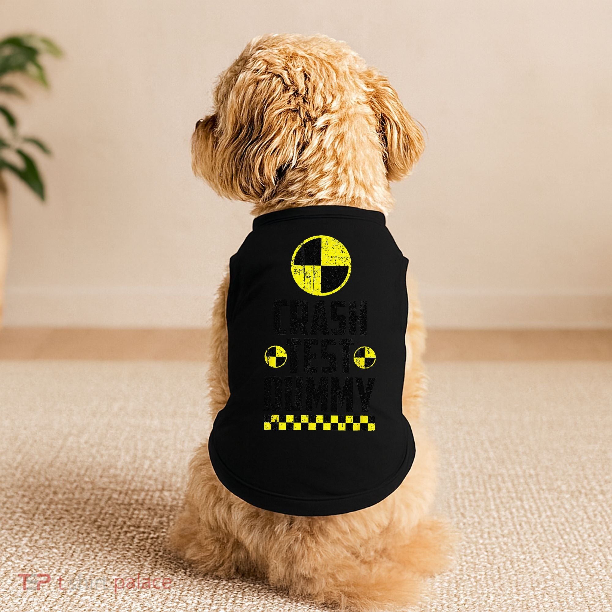 Crash Test Dummy Last Minute Costume Funny Halloween Doggie Tank
