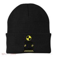 Crash Test Dummy Last Minute Costume Funny Halloween Beanie thumb 0