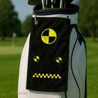 Crash Test Dummy Last Minute Costume Funny Halloween Golf Towel thumb 2