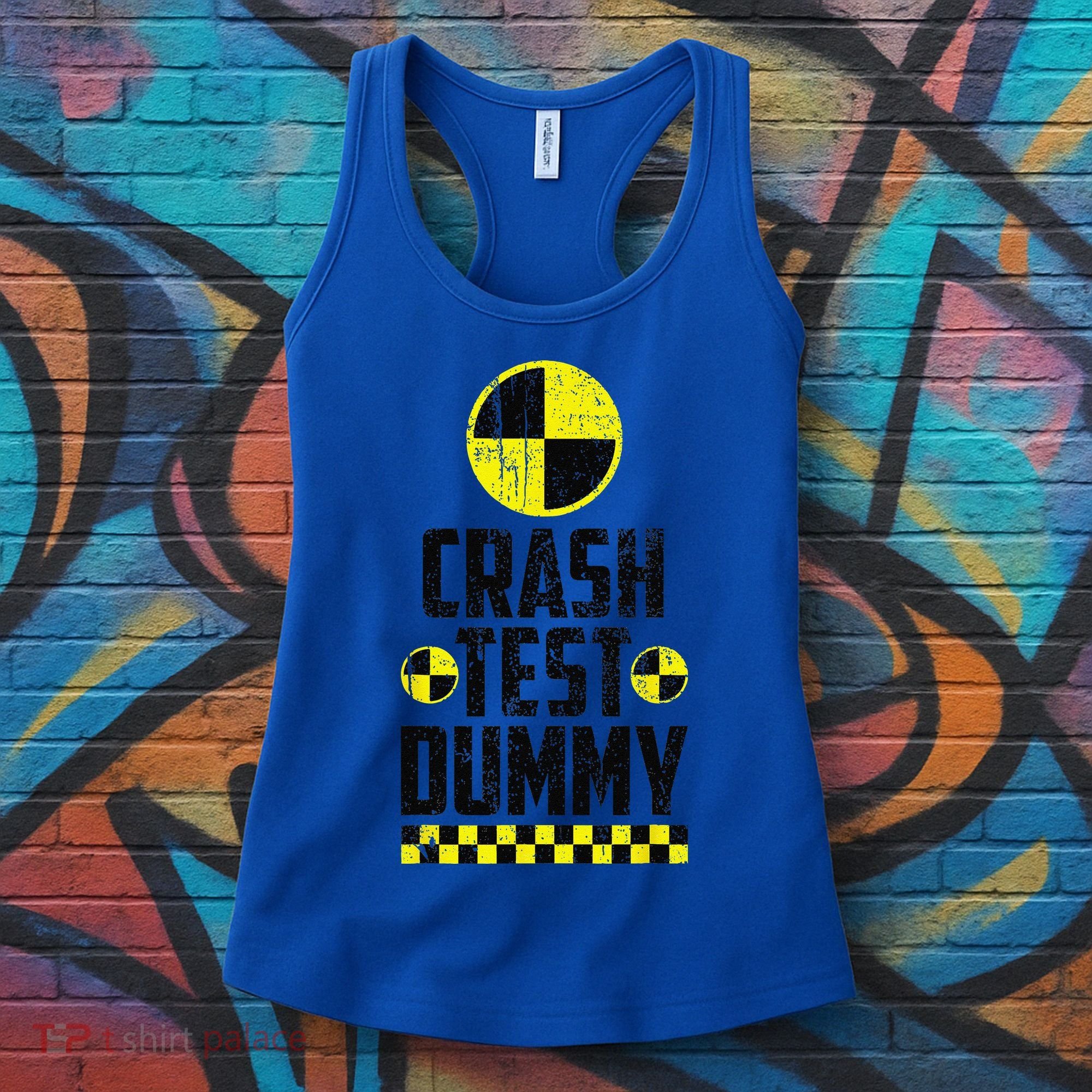 Crash Test Dummy Last Minute Costume Funny Halloween Women's Tank Top