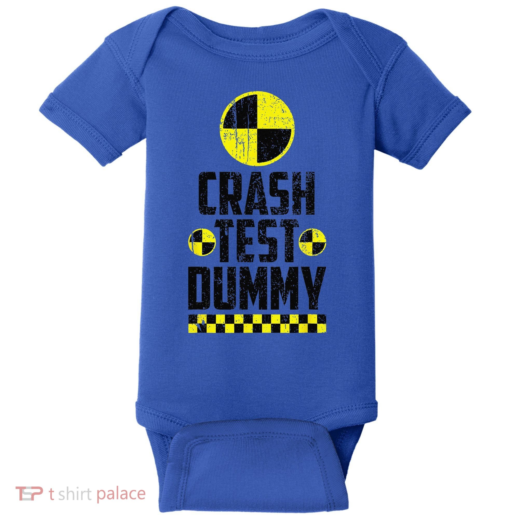 Crash Test Dummy Last Minute Costume Funny Halloween Baby Bodysuit