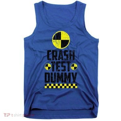 Crash Test Dummy Last Minute Costume Funny Halloween Tank Top