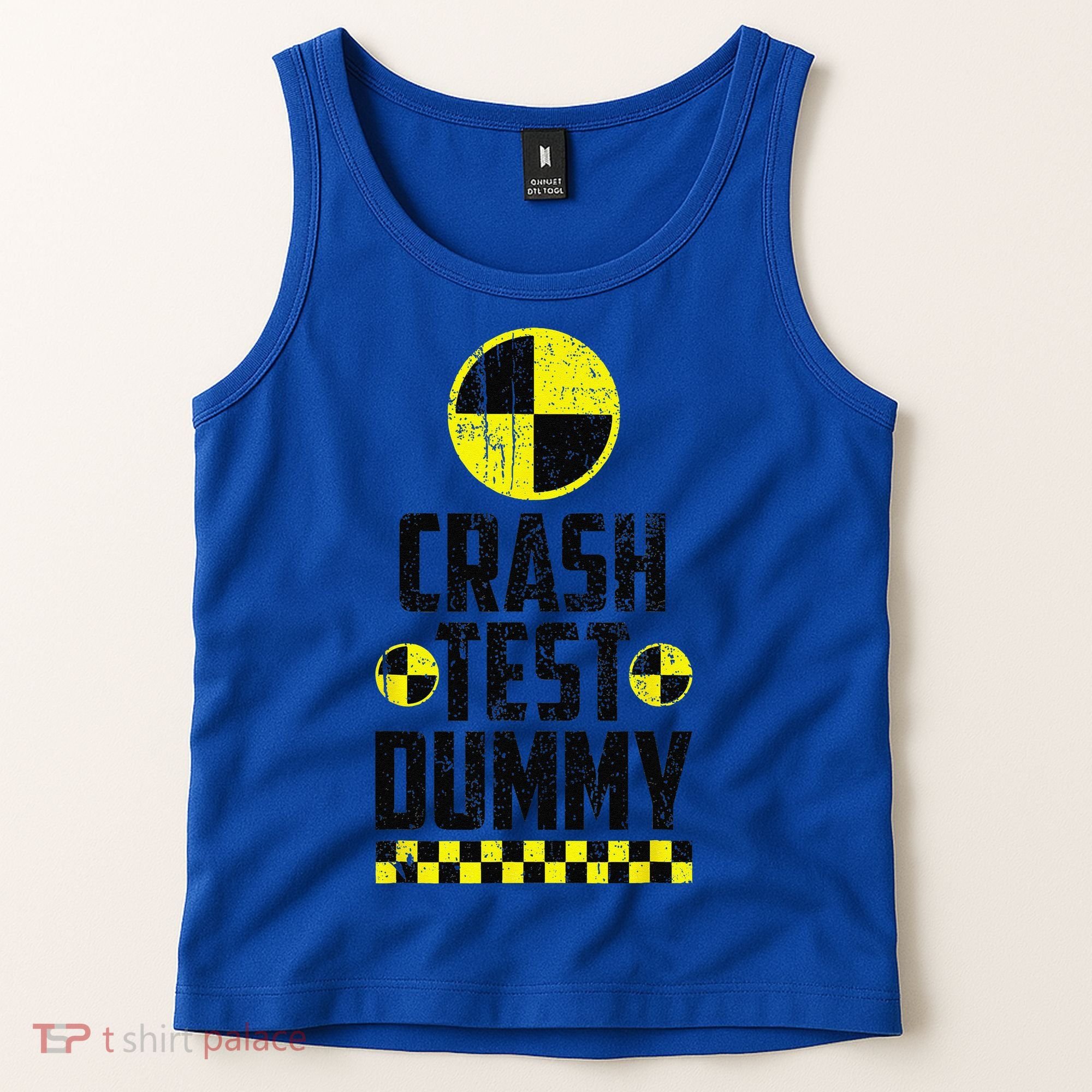 Crash Test Dummy Last Minute Costume Funny Halloween Tank Top