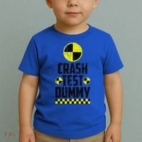 Crash Test Dummy Last Minute Costume Funny Halloween Toddler T-Shirt thumb 2