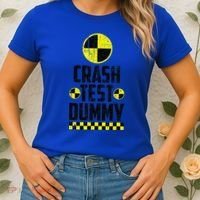 Crash Test Dummy Last Minute Costume Funny Halloween Women's T-Shirt thumb 2