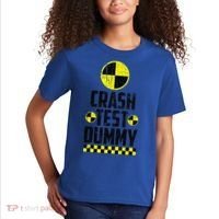 Crash Test Dummy Last Minute Costume Funny Halloween Kids T-Shirt thumb 2