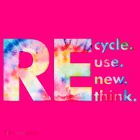 Colorful Tie Dye Recycle Reuse Renew Rethink Celebrate Earth Day T-Shirt thumb 7