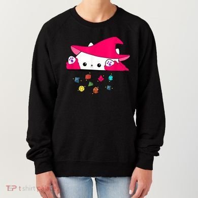 Cat Throwing Dice Tabletop Games Women's Sweatshirt