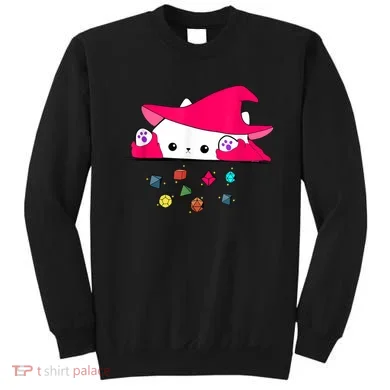 Cat Throwing Dice Tabletop Games Sweatshirt