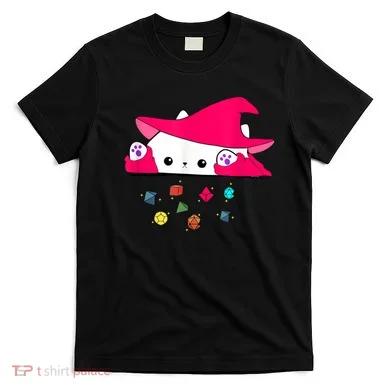 Cat Throwing Dice Tabletop Games T-Shirt